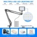 29413 Neewer 2 Packs 66pcs Tabletop LED Video Light Plus Arm Stand