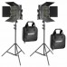 45221 Neewer 2x 660 Pieces (330 White+3300 Yellow)  LED Video Light and Stands, Battery