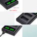 LPE17 LP-E17 LP E17 Dual USB LED Charger for Canon EOS Cameras