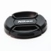 49mm Center Pinch Snap-on Front Lens Cap Cover for Nikon