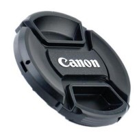 49-82mm Center Pinch Snap-on Front Lens Cap Cover for Canon