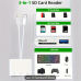 Multi-Device Memory Card Reader – 3-in-1 USB-C to SD Card Reader & Lightning to USB-C Adapter - 32532