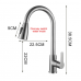 36644 Brushed Nickel Kitchen Faucet Single Hole Pull Out Kitchen Sink Mixer Tap