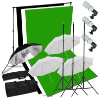 Umbrella Kit 1.8 x 2.8m Choose Color Background Stand 2x3m 405W