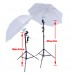 Umbrella Kit 1.8 x 2.8m Muslin Choose Color Background 2 x 3m Support System 250W
