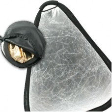Reflector 60cm x 24inch 2 in1 Portable Collapsible Gold and Silver Grip