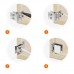 37421 Pair Glass Door Pivot Hinges Single For Cabinet Showcase Cupboard