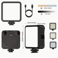 Portable LED Video Light - Rechargeable, Dimmable, CRI95+ Bi-Color Light for DSLR Camera & Camcorder