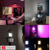 Portable RGB Video Soft Light - LED Camera Light 360° Full Color, Dimmable 2500-7000K Panel Light with Cold Shoe Interfaces, Rechargeable