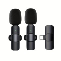 08311 Type-C Wireless Lavalier Microphone For Smartphones Laptops Wireless Condenser Recording Microphone