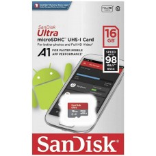 3245 San Disk 16GB 98MB/s Ultra SDHC TF Mini SD Card