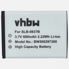 SLB-0837B Samsung Replacement Battery – 500mAh Li-Ion for Digimax Cameras  - 06810