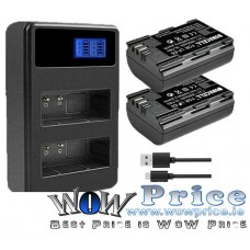 05414 2-Pack LP-E6 LP-E6N Battery Charger Set for Canon