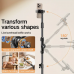 Tripod Stand Adjustable 70-Inch Carbon Steel with Telescopic Arm & Phone Holder - 20722
