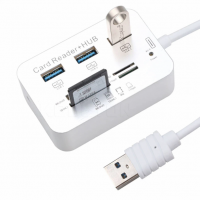 33122 Card Reader USB Splitter 3.0 Multi Hub +  COMBO High Speed with MS / SD / M2 / TF