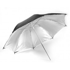 31312 109cm 43 inch Black Silver Umbrella