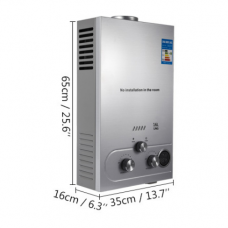 250111 VEVOR 16L Power 32 kW LPG Water Heater Propane Gas Tankless Instant Boiler With Shower