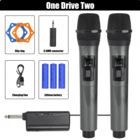08512 VHF Dual Karaoke Wireless Dynamic Microphone System