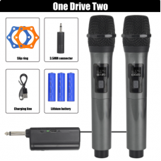 08512 VHF Dual Karaoke Wireless Dynamic Microphone System