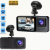 25322 Vavupo 3-Camera Dash Cam for Cars - 1080P Front & Rear Recording, 5.08cm IPS Screen, G-Sensor, Night Vision