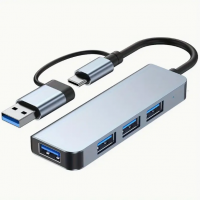 4412 Versatile USB Hub Adapter 8-in-1 High-Speed Expansion with SD/TF Card Reader