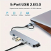 4412 Versatile USB Hub Adapter 8-in-1 High-Speed Expansion with SD/TF Card Reader