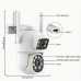 27334 WiFi Security Camera Outdoor Dual Lens 2.4 / 5ghz Wireless IP Camera For Home Security Monitoring