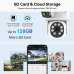 27334 WiFi Security Camera Outdoor Dual Lens 2.4 / 5ghz Wireless IP Camera For Home Security Monitoring