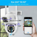 27334 WiFi Security Camera Outdoor Dual Lens 2.4 / 5ghz Wireless IP Camera For Home Security Monitoring