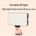 2711 ZOMEI Mini Portable LED Fill Light - 3 Modes, 10 Brightness Levels, Rechargeable Battery, Dimmable
