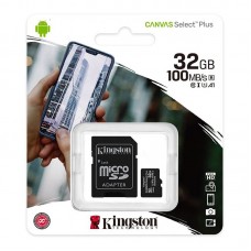 3234 Kingston 32GB MicroSD SD Card Class 10 Speed 100MB/s