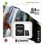 Kingston 64GB MicroSD Class 10 Speed 100MB/s