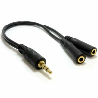 4722 20 cm 3.5mm Stereo Jack Splitter Adapter Cable Lead