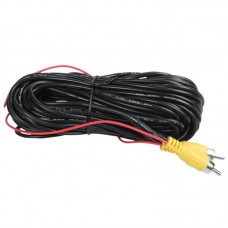 25615 10M Car Truck RCA Video Extension Cable Male to Male with trigger wire for Backup Camera