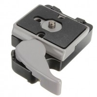 20447 Camera Quick Release Clamp Adapter Plus QR Plate for Manfrotto Tripod