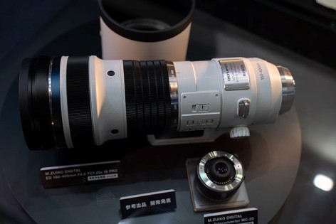 CP+ 2019: Olympus shows super-tele zoom and 2.0 TC under glass